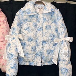 Love Shack Fancy Inspired Puffer Jackets. New with tags. One pink and one blue